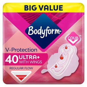 Bodyform Cour-V Ultra Normal Sanitary Towels Wings 40pk