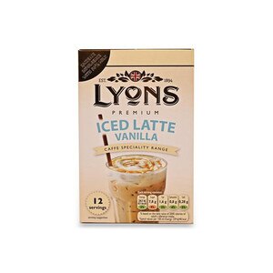 Lyons Iced Latte Vanilla Sachets 12 Pack