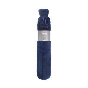 Blue Faux Fur 30 Inch Hot Water Bottle