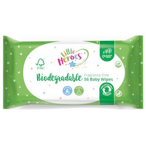 Little Heroes Biodegradable Wipes 56s