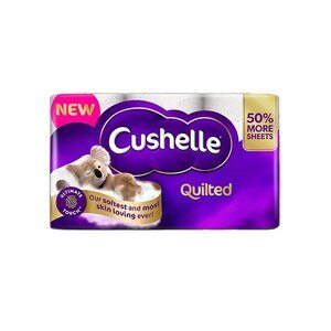 Cushelle Quilted Longer Toilet Rolls 6=9 Rolls