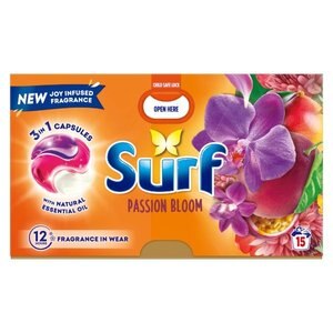 Surf Passion Bloom Washing Detergent Capsules 15 Washes