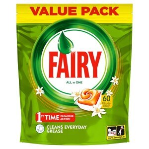 Fairy  All In One Orange Dishwasher Tablets 60 Pack