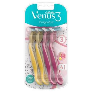 Gillette Venus 3 Dragonfruit Razors x4