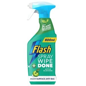 Flash Spray Wipe & Done Anti-Bacterial Cleaning Spray Apple 800ml