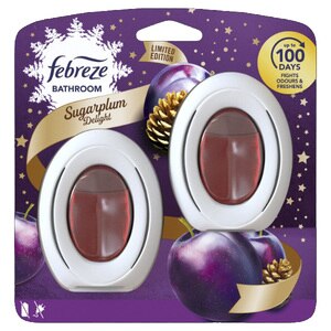 Febreze Bathroom Continuous Air Freshener Sugarplum 2 Pack