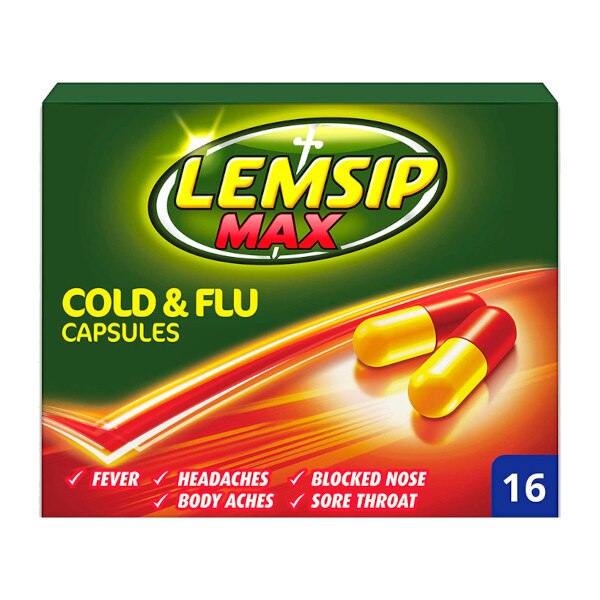 Lemsip Max Strength Caps 16s | Savers | Health Home Beauty