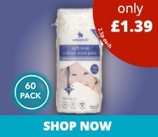 Cottontails Cotton Wool Pads 60 Pack