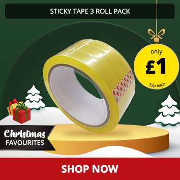 STICKY TAPE 3 ROLL PK
